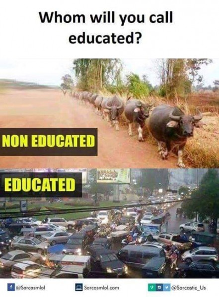 Check This Out!! Who Would You Call Educated In This Picture